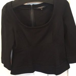 Nanette Lepore black peplum top